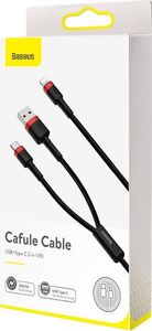 Kabel USB Baseus Lightning - USB-C + USB-A 1.2 m Szary (CATKLF-EL91) 19