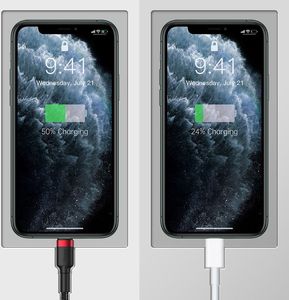 Kabel USB Baseus Lightning - USB-C + USB-A 1.2 m Szary (CATKLF-EL91) 8