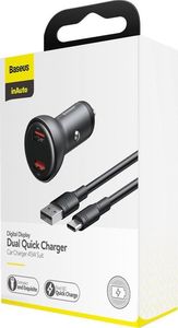 Ładowarka Baseus Digital Display 2x USB-A 5 A  (TZCCBX-B0G) 17