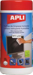 Apli Chusteczki nawilżane do czyszczenia ekranów LCD/TFT 100 szt. (AP11823) 1
