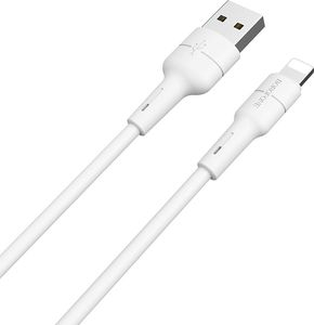 Kabel USB Borofone USB-A - Lightning 1 m Biały (73078) 1