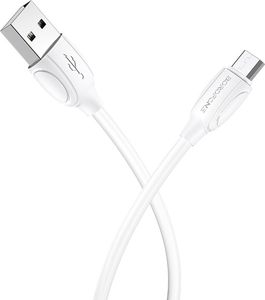 Kabel USB Borofone USB-A - 1 m Biały (73104) 1