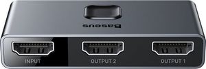 Baseus Switcher Matrix HDMI - 2x HDMI 4K / 30 Hz szary (CAHUB-BC0G) 3