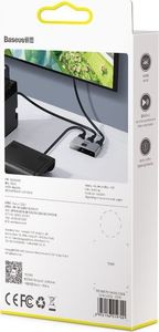 Baseus Switcher Matrix HDMI - 2x HDMI 4K / 30 Hz szary (CAHUB-BC0G) 9