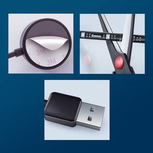 Taśma LED Baseus 5W/m 5V RGB multikolor (BSU1495) 20