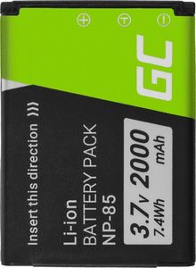 Akumulator Green Cell Bateria Green Cell NP-85 NP85 do FujiFilm FinePix SL300, SL305, SL280, SL260, SL240 3.7V 2000mAh 1