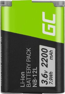 Akumulator Green Cell Bateria Green Cell NB-12L NB12L do Canon Powershot G1 X Mark II, N100, LEGRIA mini X 3.6V 2200mAh 1