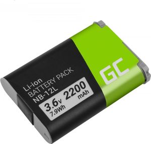 Akumulator Green Cell Bateria Green Cell NB-12L NB12L do Canon Powershot G1 X Mark II, N100, LEGRIA mini X 3.6V 2200mAh 3