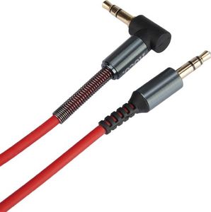 Kabel Hoco Jack 3.5mm - Jack 3.5mm 1m czerwony 3