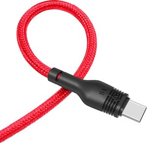 Kabel USB XO USB-A - microUSB 1 m Czerwony (GSM095437) 1