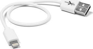 Kabel USB TKNconnect Kabel do telefonu iPhone Lightning - eXtreme - 30 cm - biały 1