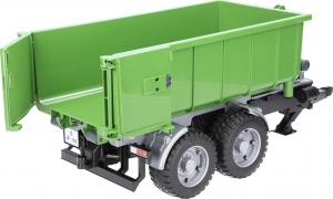 Bruder Przyczepa z kontenerem typu hakowiec do traktorów zielona (02035) 3