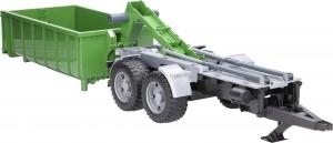 Bruder Przyczepa z kontenerem typu hakowiec do traktorów zielona (02035) 5