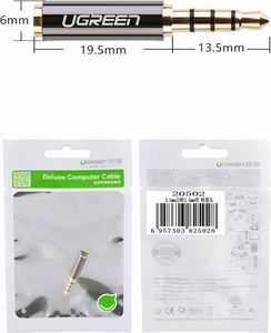 Adapter AV Ugreen Jack 2.5mm - Jack 3.5mm czarny (20502) 7