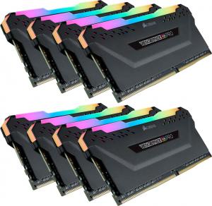 Pamięć Corsair Vengeance RGB PRO, DDR4, 128 GB, 3600MHz, CL18 (CMW128GX4M8X3600C18) 1