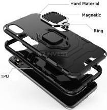 ETUI ARMOR RING MAGNETIC HUAWEI P30 LITE CZARNY 2