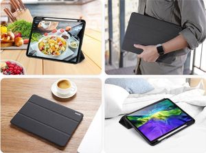 Etui na tablet Dux Ducis Dux Ducis Domo Lite składany pokrowiec etui na tablet z funkcją Smart Sleep podstawka iPad Pro 11`` 2020 / iPad Pro 11`` 2018 czarny 10