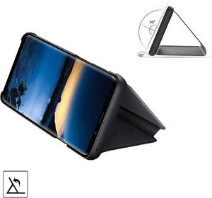 Hurtel Clear View Case futerał etui z klapką Xiaomi Redmi Note 9S różowy 4