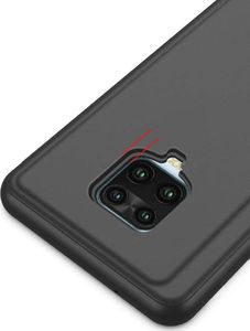 Hurtel Clear View Case futerał etui z klapką Xiaomi Redmi Note 9S różowy 7