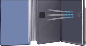 Hurtel Clear View Case futerał etui z klapką Xiaomi Redmi Note 9S czarny 6