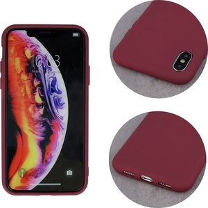 TelForceOne Nakładka Silicon do Samsung A51 burgundowa 3
