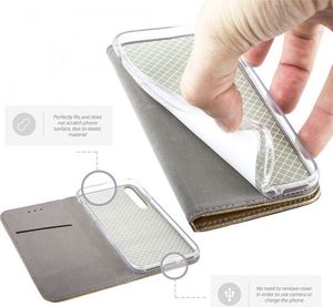 TelForceOne Pokrowiec Smart Magnet do Xiaomi Redmi Note 9S / 9 Pro złoty 2