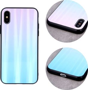 TelForceOne Nakładka Aurora Glass do Samsung A30 / A30s / A50 / A50s niebiesko-różowa 3