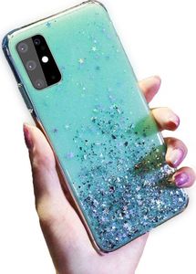 Etui SAMSUNG GALAXY A50 Brokat Cekiny Glue Glitter Case zielone 1