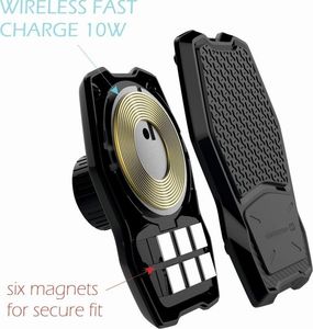 Swissten Uchwyt Samochodowy z ładowaniem indukcyjnym / bezprzewodowym magnetyczny do kratki wentylacyjnej / nawiewu Swissten TYP WM1-AV3 czarny 5