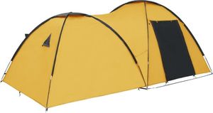Namiot turystyczny vidaXL 4 osobowy żółty (92235) 1