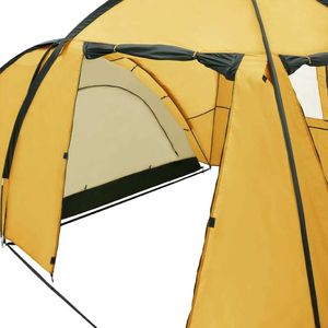 Namiot turystyczny vidaXL 4 osobowy żółty (92235) 8