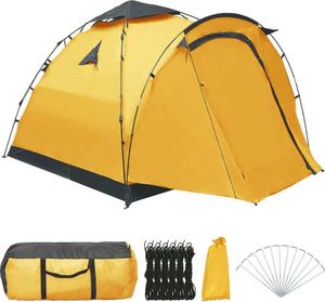 Namiot turystyczny vidaXL 92223 Żółty 3