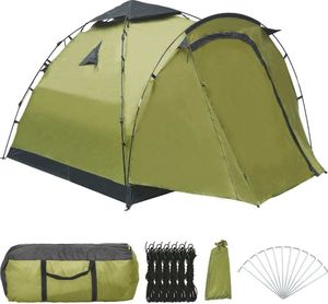 Namiot turystyczny vidaXL 3 osobowy zielony (92222) 3
