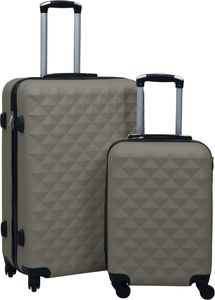 vidaXL Zestaw twardych walizek na kółkach, 2 szt., antracytowy, ABS 1