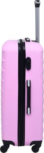 vidaXL Zestaw twardych walizek na kółkach - 2 szt. różowe 4