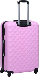 vidaXL Zestaw twardych walizek na kółkach - 2 szt. różowe 5