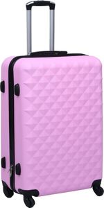 vidaXL Twarda walizka na kółkach, różowa, ABS 1