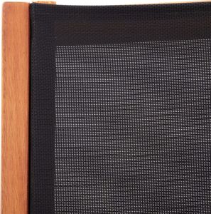 vidaXL krzesło ogrodowe, czarne, lite drewno eukaliptusowe i textilene (48699) 6