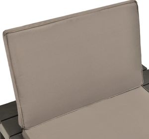 vidaXL siedzisko ogrodowe z poduszką, plastik, antracytowe (48826) 5