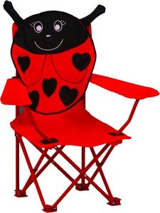 vidaXL krzesełka ogrodowe dla dzieci, 2 sztuki, czerwone, tkanina (48105) 2