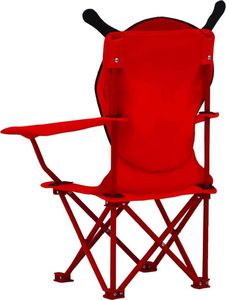 vidaXL krzesełka ogrodowe dla dzieci, 2 sztuki, czerwone, tkanina (48105) 4