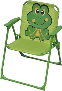 vidaXL krzesełka ogrodowe dla dzieci, 2 sztuki, zielone, tkanina (48102) 3