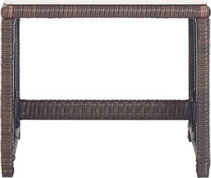 vidaXL stołki barowe, 2 sztuki, z poduszkami, polirattan, brązowe (46417) 3