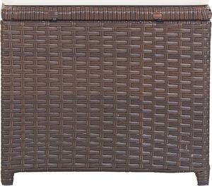 vidaXL stołki barowe, 2 sztuki, z poduszkami, polirattan, brązowe (46417) 5