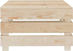 vidaXL Stolik ogrodowy z palet, drewniany 2