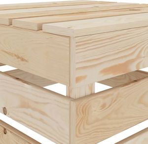 vidaXL Stolik ogrodowy z palet, drewniany 3