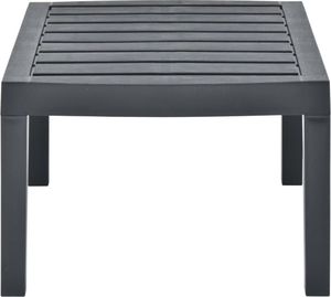 vidaXL Stół ogrodowy, antracytowy, 78x55x38 cm, plastikowy 4