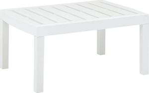 vidaXL Stół ogrodowy, biały, 78x55x38 cm, plastikowy (48814) 1