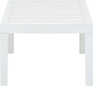 vidaXL Stół ogrodowy, biały, 78x55x38 cm, plastikowy (48814) 4