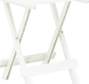 vidaXL składany stolik ogrodowy, biały, 45x43x50 cm, plastikowy (48808) 1